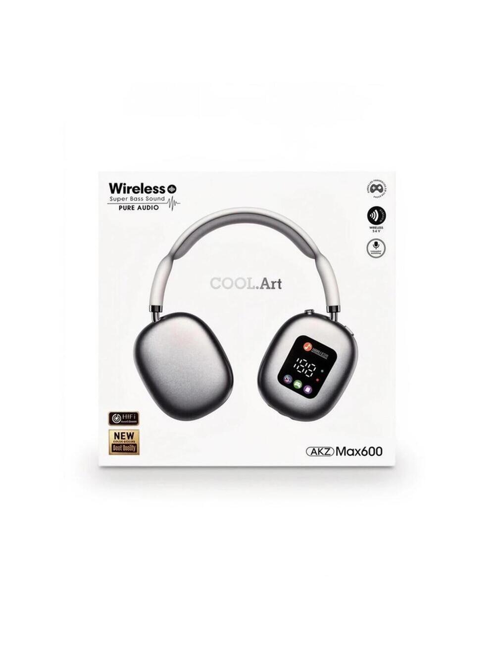 Akz Cool.Art Headphones with Touch Screen & Super Bass HiFi Sound MAX600